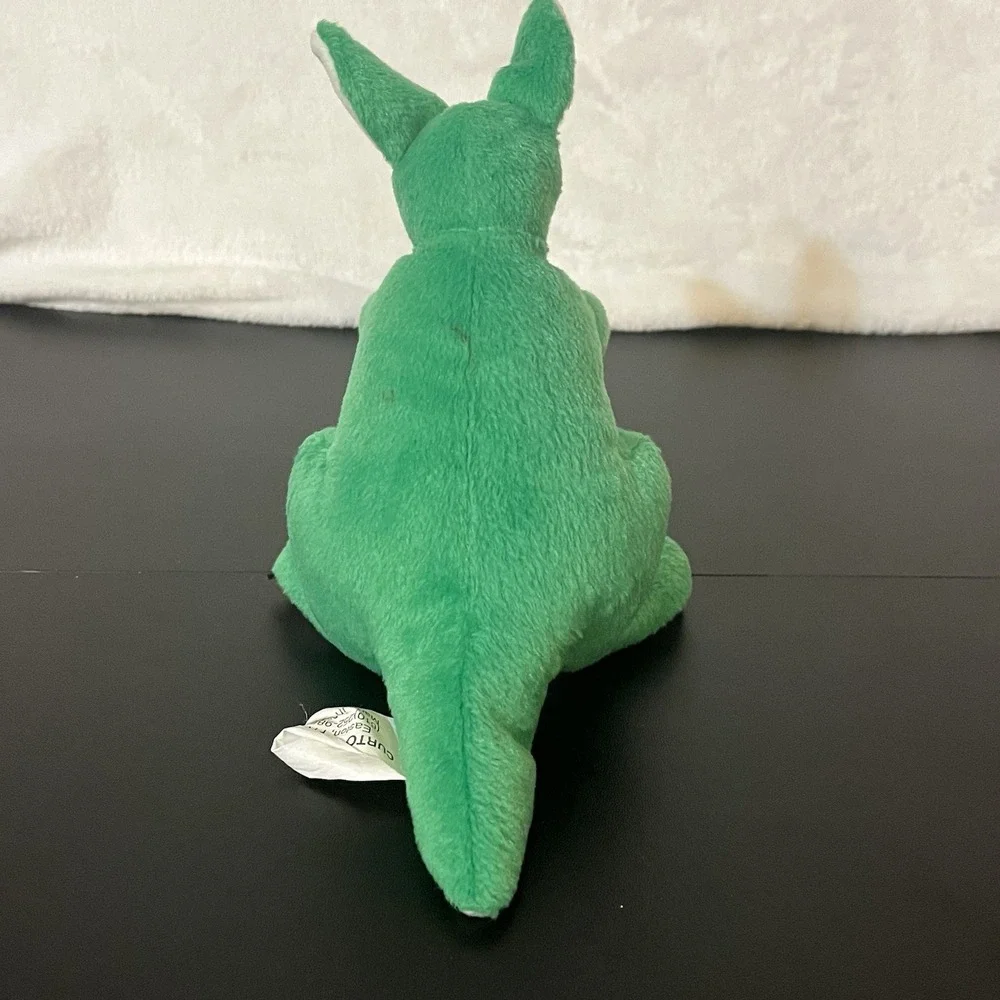NUFERN Advertisement Plush Kangaroo Stuffed Animal Toy Curto Toys Green & White